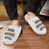 Custon Men's Cotton Non-Slip Warm Slipper