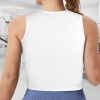 Custom Specialized Sleeveless Crop Sports Tank Tops