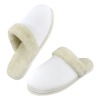 Custom Men's Fur Trim Thick-Sole Indoor Slippers