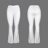 Custom Individualized High Waist Crossover Tummy Control Flare Leggings