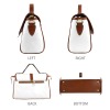 Multi-Function Leather Satchel-Brown