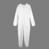Custom Personalized Women's Plush Hooded Zipper Long Sleeve One Piece Pajamas