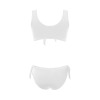 All-Over Print Women Bow Tie Front Bikini Swimsuit