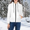 All-Over Print Women's Padded Hooded Jacket