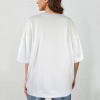 Custom Personalized Round Neck Half Sleeve High Low Hem T-Shirt