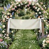 Cotton Linen Tapestry with Satin Ribbons 63x20inch|Ship From USA