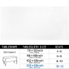 Rectangular Tablecloth 120x60inch