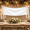 Peach Skin Tapestry with Satin Ribbons 75x24inch|Ship From USA