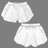 Custom Personalized Girls 2-in-1 Butterfly Shorts