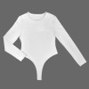 Custom Personalized Women's Round Neck Long Sleeve Bodysuit