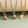 Round Photo Pendant Locket Necklace