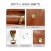 Multi-Function Leather Satchel-Brown
