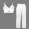 Custom Individualized Women's Crop Cami Top & Wide Leg Pants Set