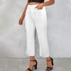 Custom Personalized Women's High Waist Pocket Flared Cropped Pants