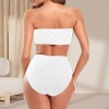 All-Over Print Women's Strapless Bikini Set