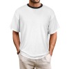 Men's All Over Print Ribbed Collar T-Shirt|Ship From USA