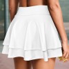 Custom Personalized High Waist Layered Ruffle Pockets Sports Skirts