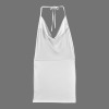 Custom Personalized Women's Backless String Halterneck Drop Neck Party Dress
