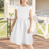 Custom Personalized Girls Sleeveless Ruffle Trim Dress