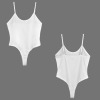 Custom Personalized Women's Spaghetti Strap Backless Bodysuit