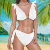 All-Over Print Women's Tie Shoulder Bikini Swimsuit