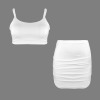 Custom Personalized Cami Top & Ruched Bodycon Skirt Set