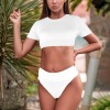 Custom Individualized Women's Short T-Shirt Bikini Set