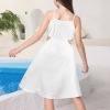 Girls Hollow-Out Spaghetti Strap Casual Dress