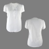 Custom Personalized Women's Cap Sleeve V-Neck T-Shirt