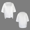 Custom Personalized Round Neck Half Sleeve High Low Hem T-Shirt