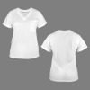 Custom Individualized Women's V-Neck Short Sleeve Pocket T-Shirts