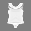 Girls'  Ruffle Trim One-Piece Swimsuit