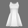 All-Over-Print Women's Basic Tank Top Flared Hem Dress