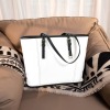 Leather Tote Bag-Small (Four-Sided Splice Printing)