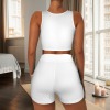 Custom Individualized Square Neck Tank Top & Shorts Set