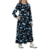 Long-Sleeved Pocketed Maxi Dress For Girls