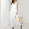 Custom Personalized Women's Sleeveless V-Neck Maxi Dress