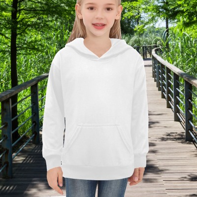 All-Over Print Girls' Long Sleeve Pocket Hoodie