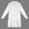 Custom Specialized Women's Lapel Button Long Sleeve Pleated Shirt Dress