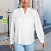 Custom Specialized Women's V Neck Long Sleeve Blouse