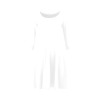 All-Over Print Women's 3/4 Sleeve Fit and Flare Midi Dress