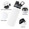 Insulated Water Bottle with Dual-Use Lid (18oz)
