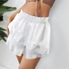 Custom Individualized Women's High Waist Ruffled Shorts