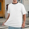 Men's All Over Print Ribbed Collar T-Shirt|Ship From USA