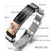 Color Photo Engraved Adjustable Strap Bracelet