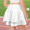 Custom Personalized Girls High Waist Layered Ruffle Pockets Active Skirts