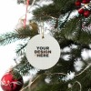 Custom Round Ceramic Ornament