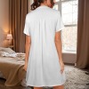 Custom Individualized Women's Button V-Neck Pocket Nightdresses