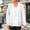 All-Over Print Women's Open Front Casual Long Sleeve Blazer