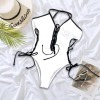 Custom Specialized Women's Chest&Sides Lace Up One Piece Swimsuit
